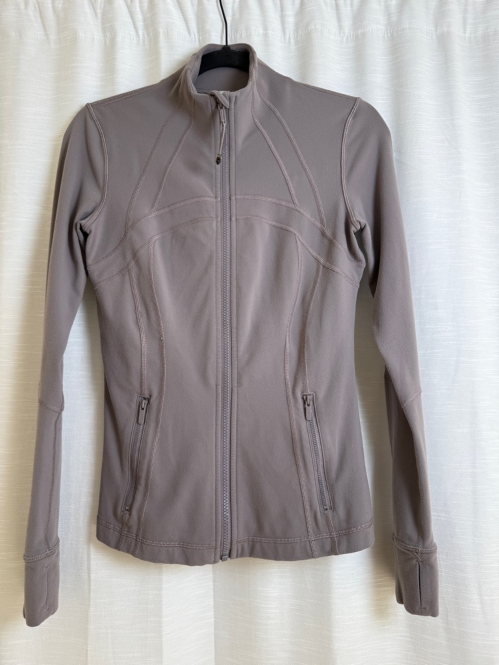 Lululemon Align Jacket Dusty Rose Pink Full Zip Slim Fit Yoga Running | Size 6 - Picture 7 of 16